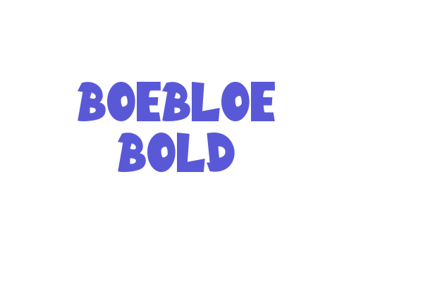 Boebloe Bold Font