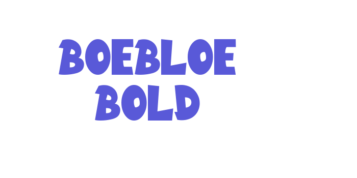 Boebloe Bold Font