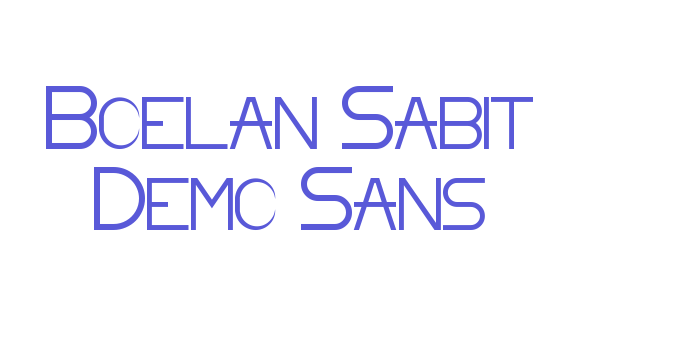 Boelan Sabit Demo Sans Font Download