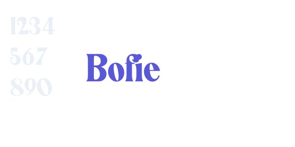 Bofie font free