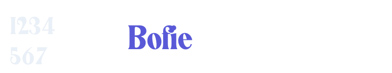 Bofie-related font