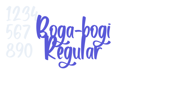 Boga-bogi Regular font free