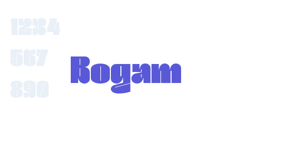 Bogam font