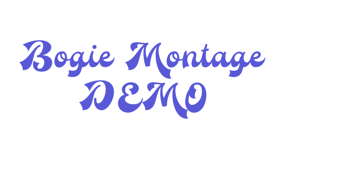 Bogie Montage DEMO Font Download