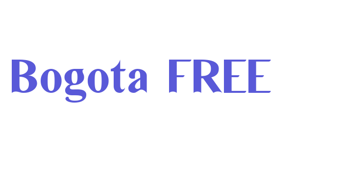 Bogota FREE Font Download