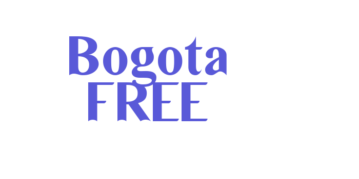 Bogota FREE Font