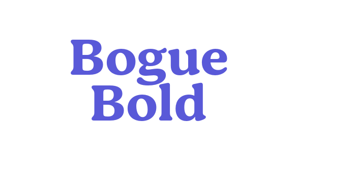 Bogue Bold Font