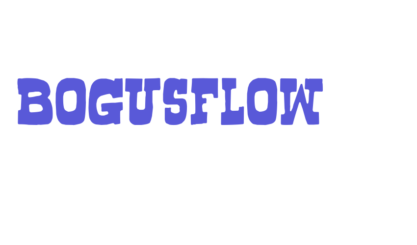 Bogusflow Font Download