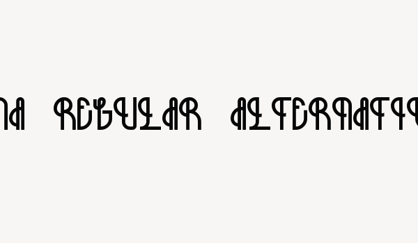 Bohema-Regular-Alternative Font