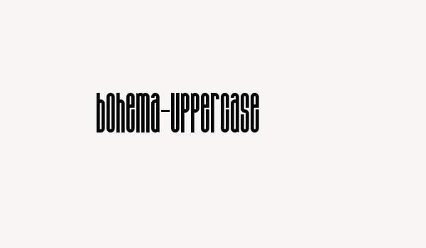 Bohema-Uppercase Font