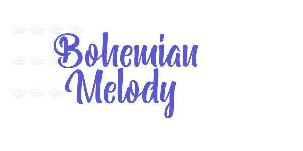 Bohemian Melody font free