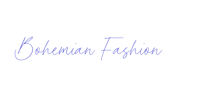 Bohemian Fashion Font