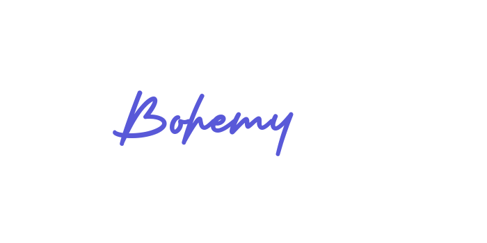 Bohemy Font Download