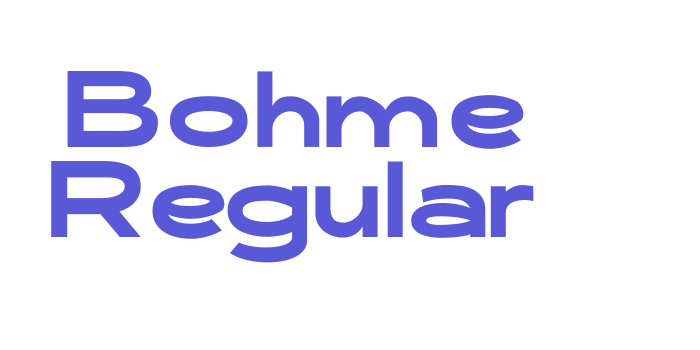 Bohme Regular Font