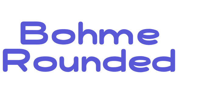 Bohme Rounded Font