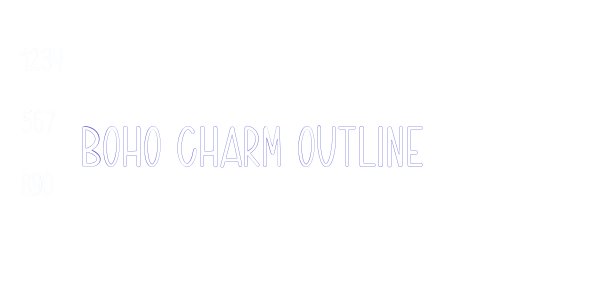 Boho Charm Outline font free