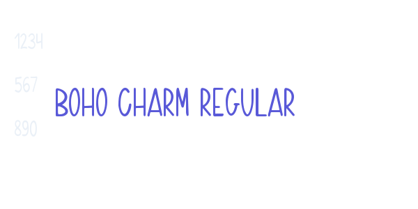 Boho Charm Regular font free