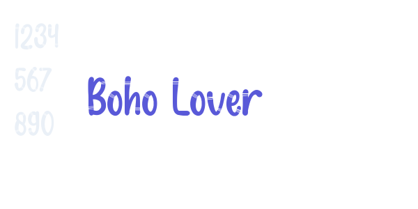 Boho Lover font free