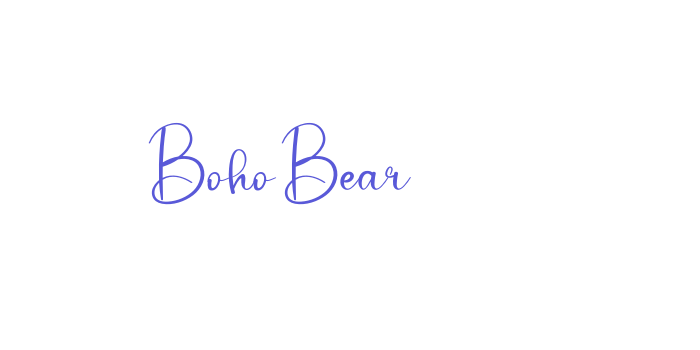 Boho Bear Font Download