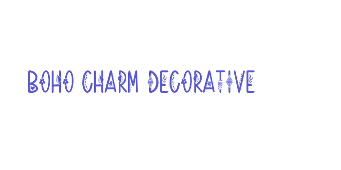 Boho Charm Decorative Font Download