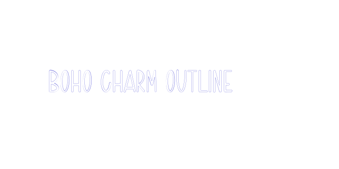 Boho Charm Outline Font Download