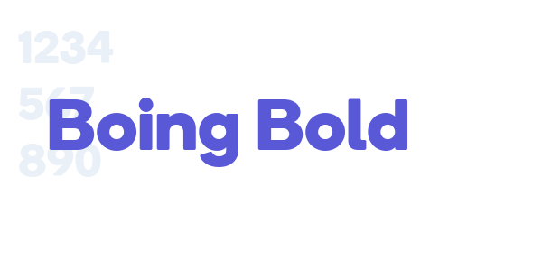 Boing Bold font free