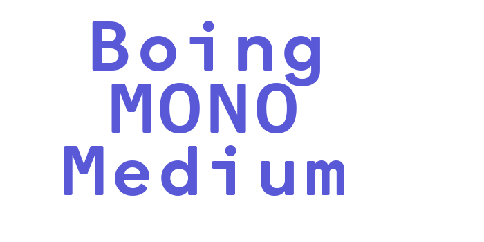 Boing MONO Medium Font