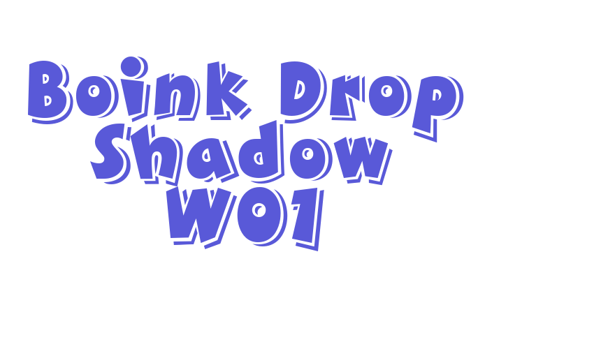 Boink Drop Shadow W01 Font Download