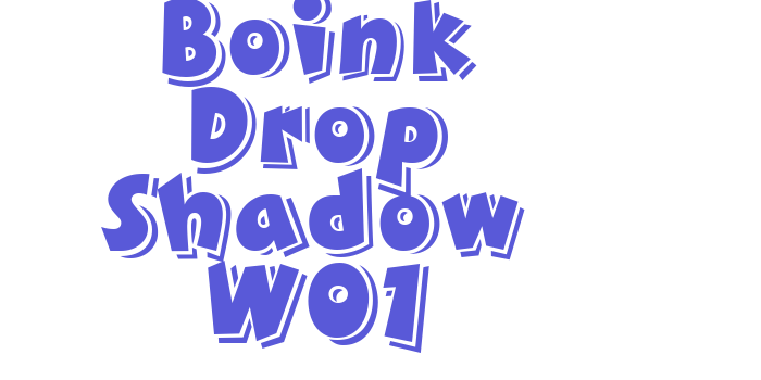 Boink Drop Shadow W01 Font Download