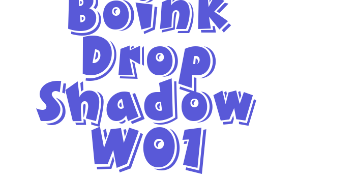 Boink Drop Shadow W01 Font