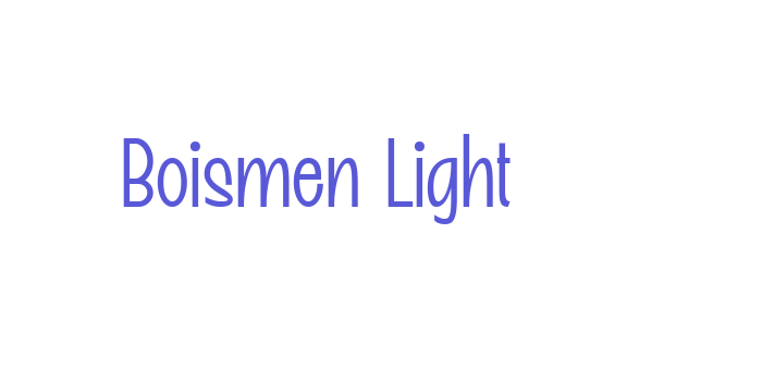 Boismen Light Font Download