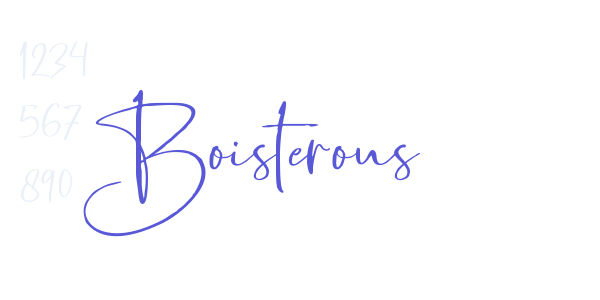 Boisterous font free