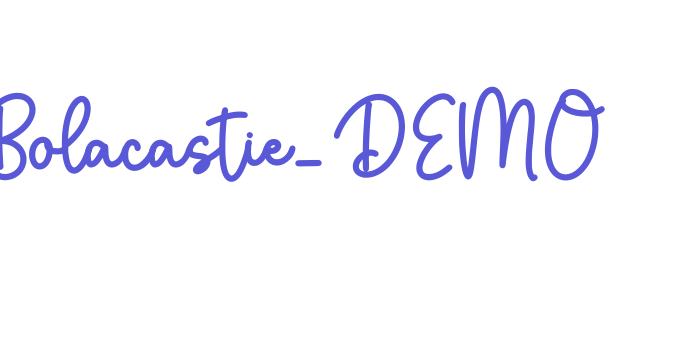 Bolacastie_DEMO Font Download