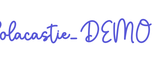 Bolacastie_DEMO Font