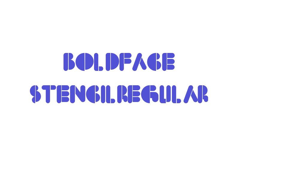 BoldFace StencilRegular-font-download