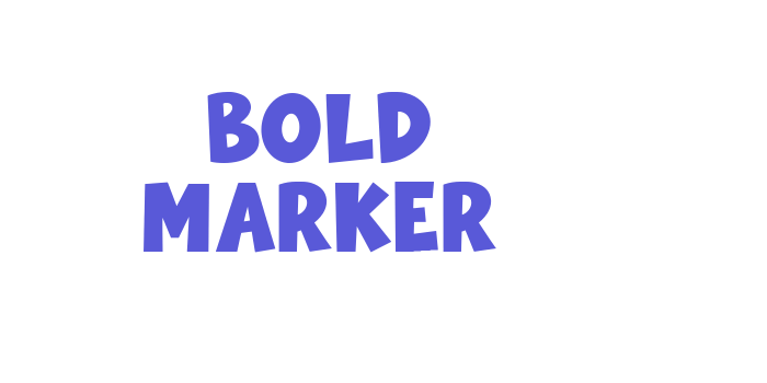 Bold Marker Font Download