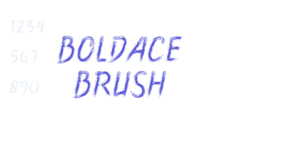 Boldace Brush font free