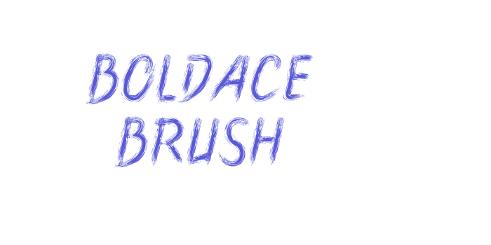 Boldace Brush Font