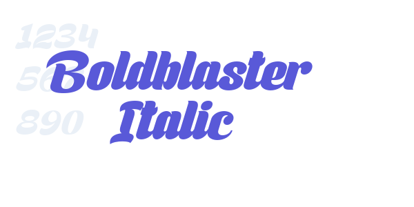 Boldblaster Italic font free