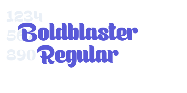 Boldblaster Regular font free