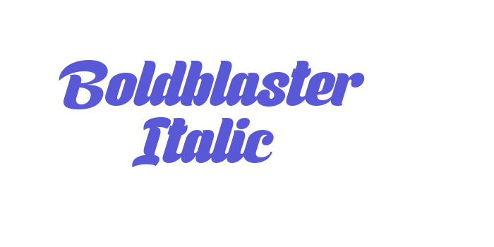 Boldblaster Italic Font Download