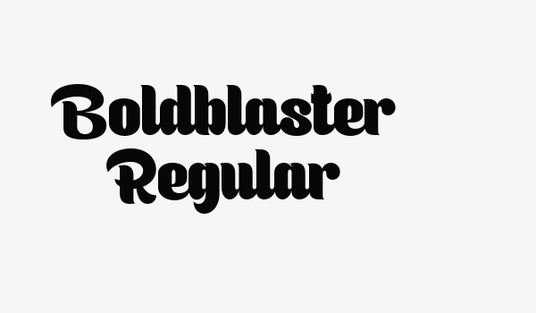 Boldblaster Regular Font