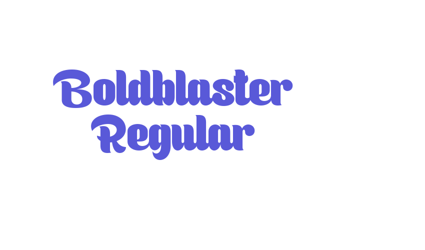 Boldblaster Regular Font