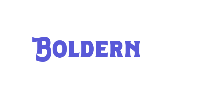 Boldern Font