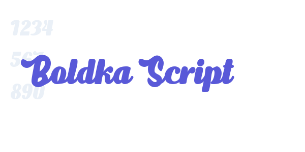 Boldka Script font free