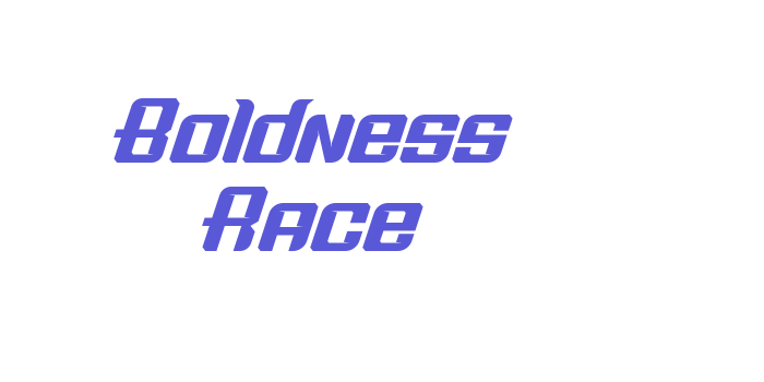 Boldness Race Font Download