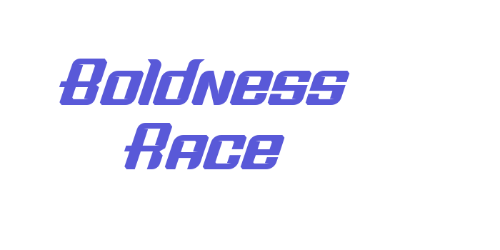 Boldness Race Font