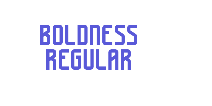 Boldness Regular Font Download