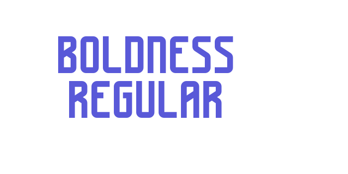 Boldness Regular Font