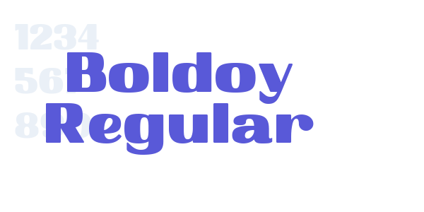 Boldoy Regular font free